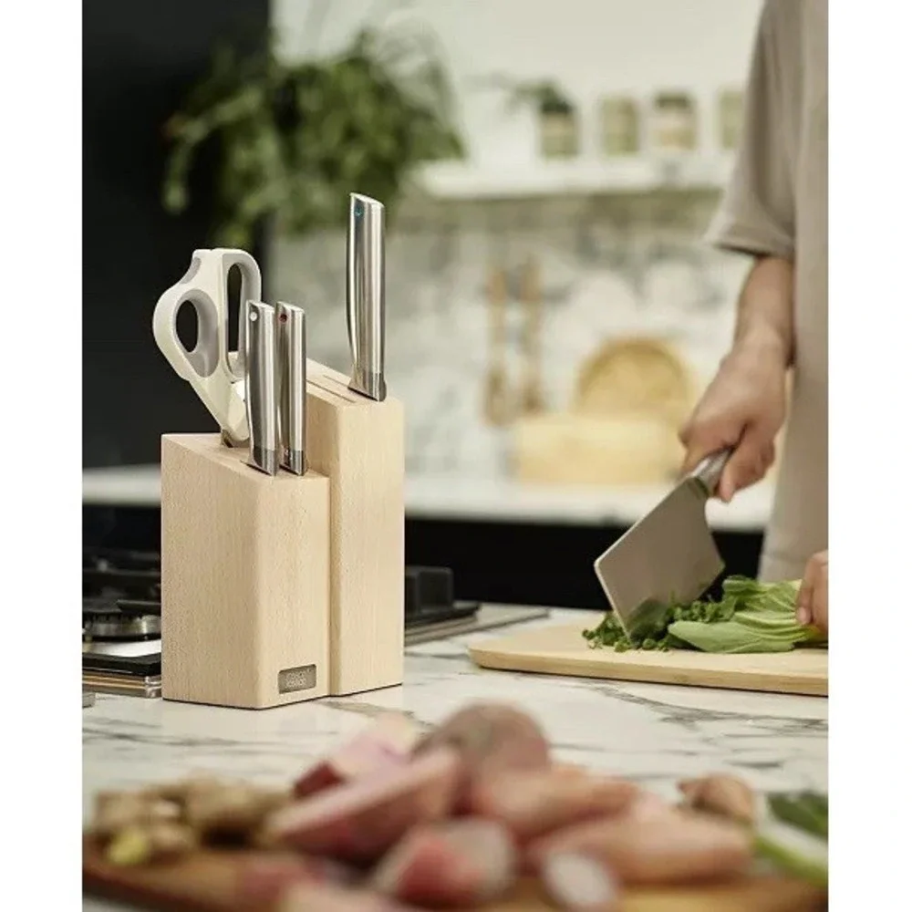 Joseph Joseph Elevate Fusion 5 Piece Knife Set Cleaver And Scissors Set